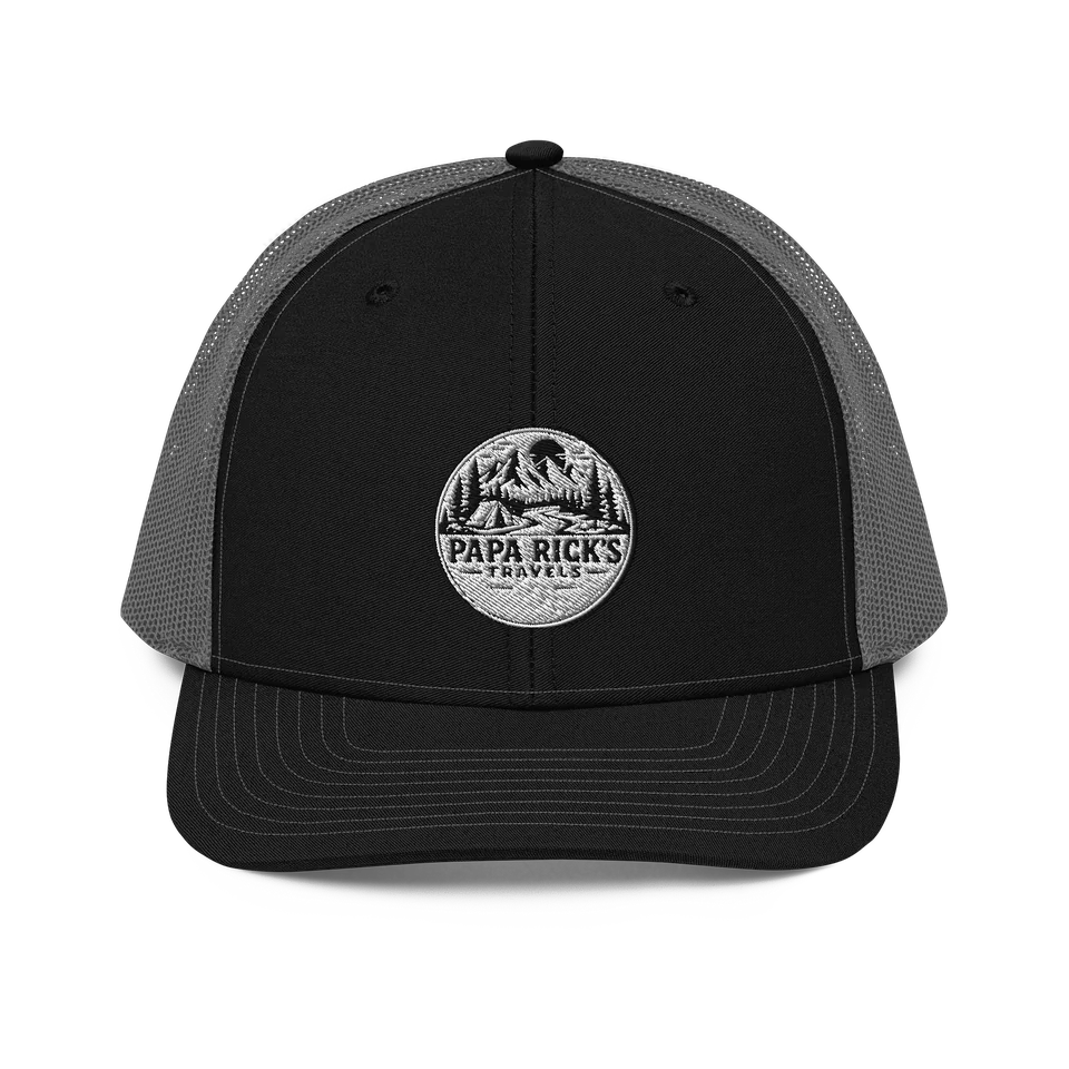 Papa Rick’s Adventure Badge Trucker Hat collectible product preview